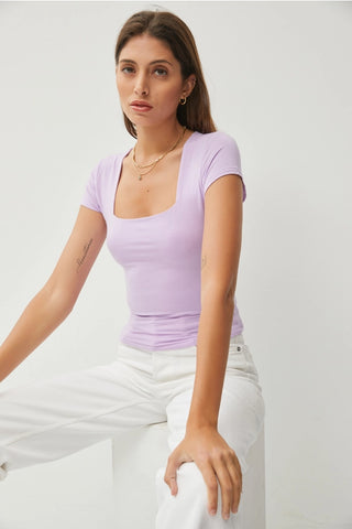 Ayla Square Neck Tee