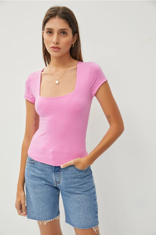Ayla Square Neck Tee