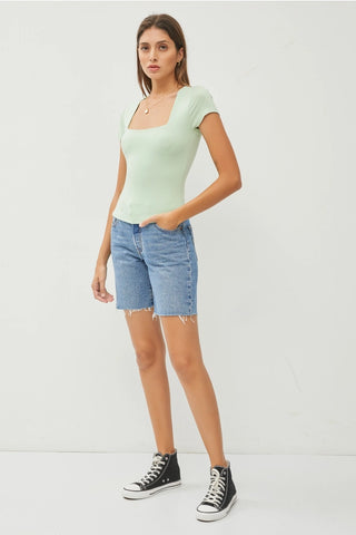 Ayla Square Neck Tee