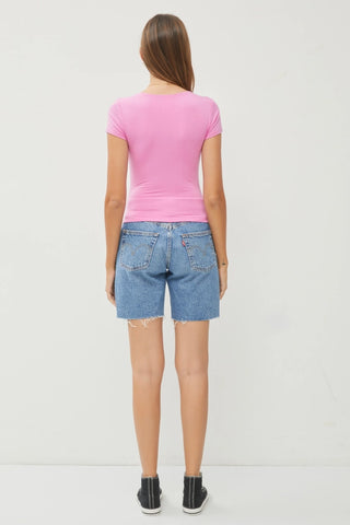 Ayla Square Neck Tee