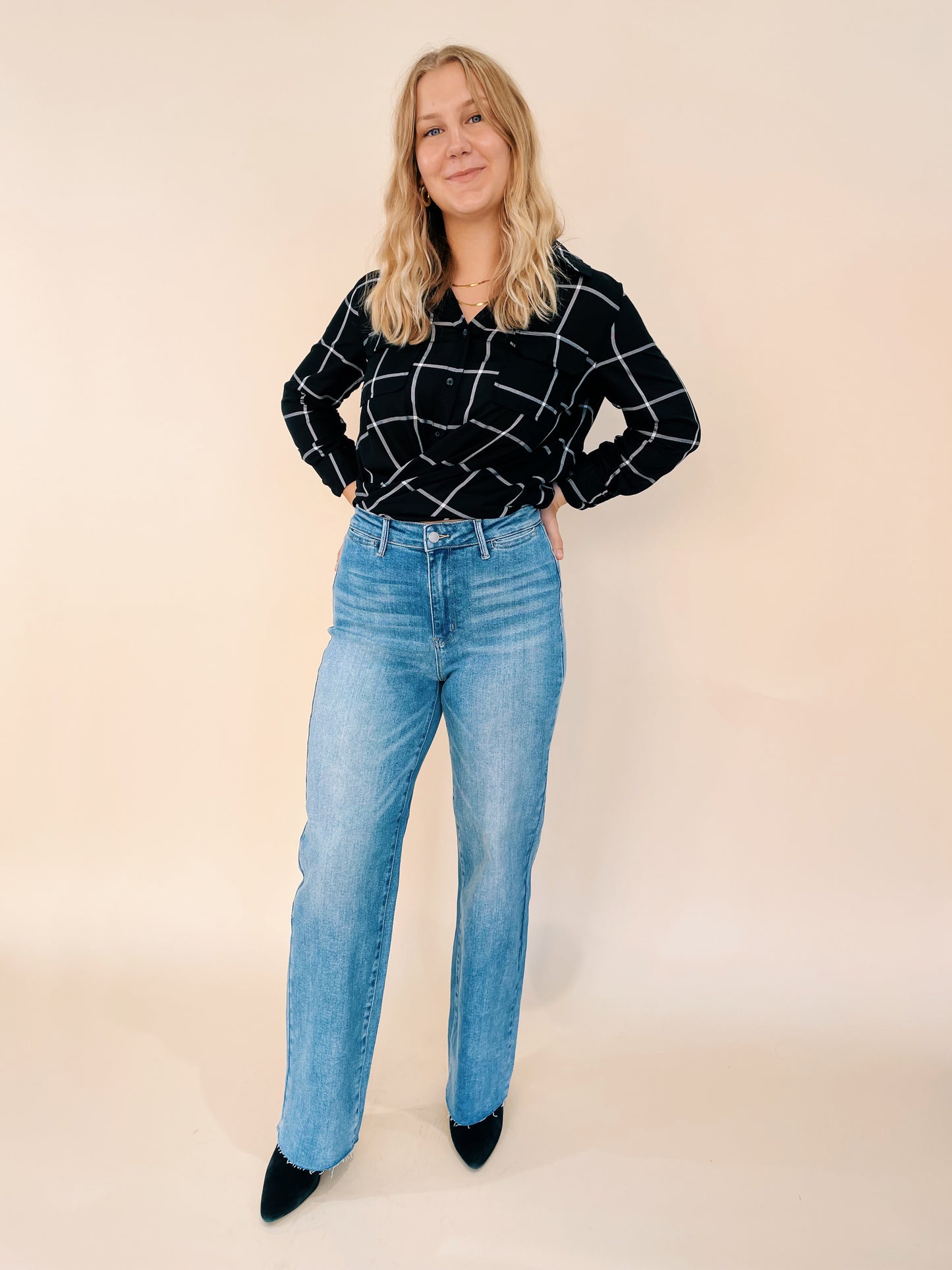 Judy Blue HR Trouser Wide Leg