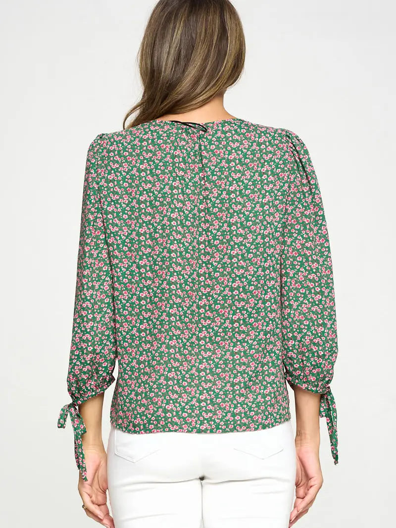Curvy Self tie Sleeves Top
