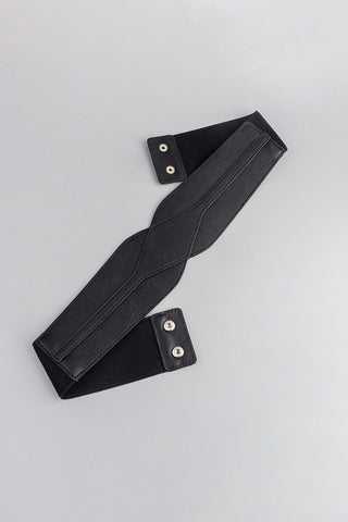 Cora Elastic Wide Pu Belt