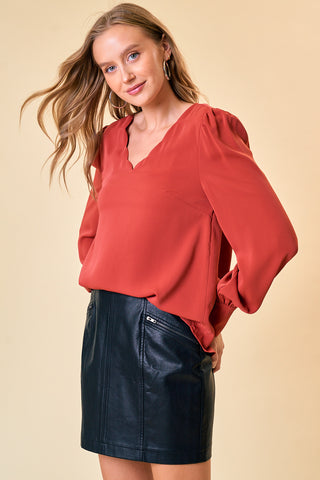 Matilda Scallop Blouse