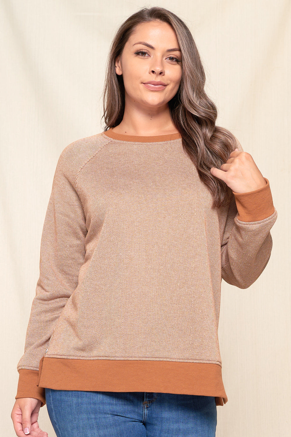 Piper Side Zipper Top - Curvy