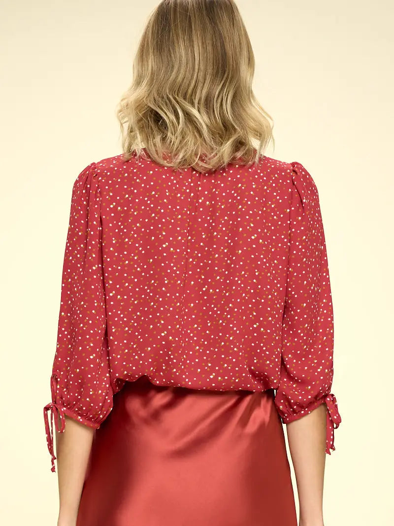 Curvy Self tie Sleeves Top