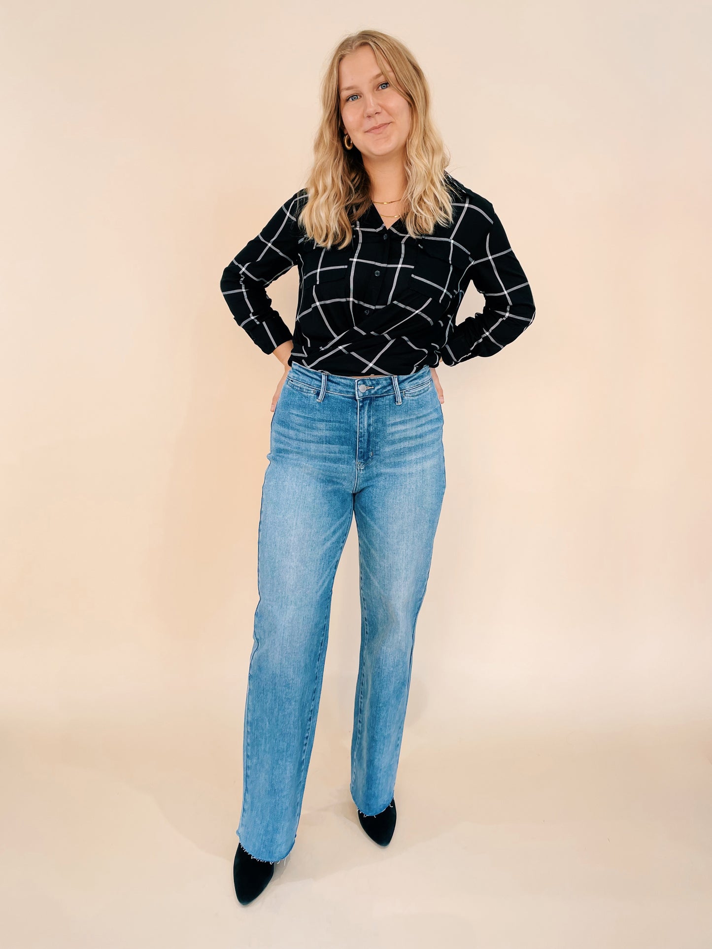 Curvy JB HR Trouser Wide Leg