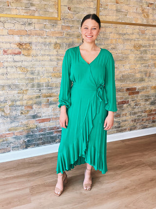 Adelina Maxi Wrap Dress