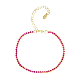 Chloe tennis bracelet - Pink
