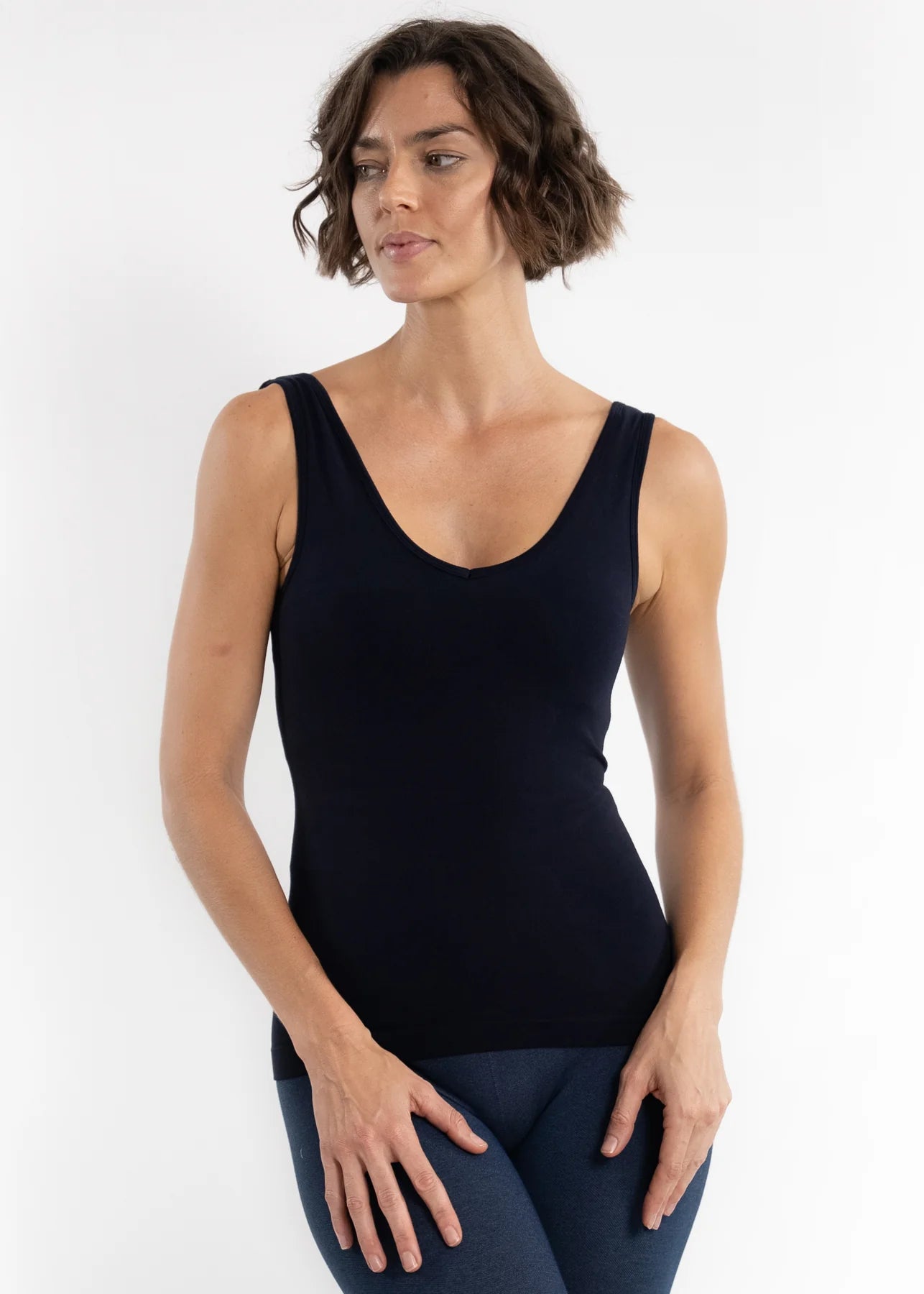 Built-in-Bra Reversible Tank - ONE SIZE
