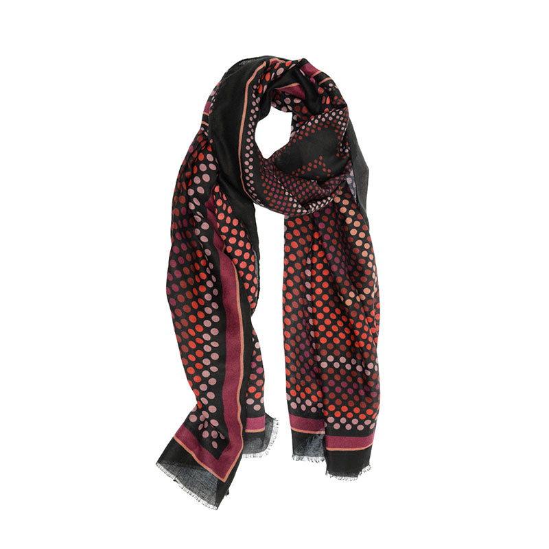 Multi Dot Block Scarf
