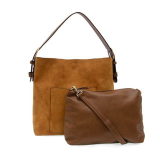 Classic Hobo Handbag- Faux Suede