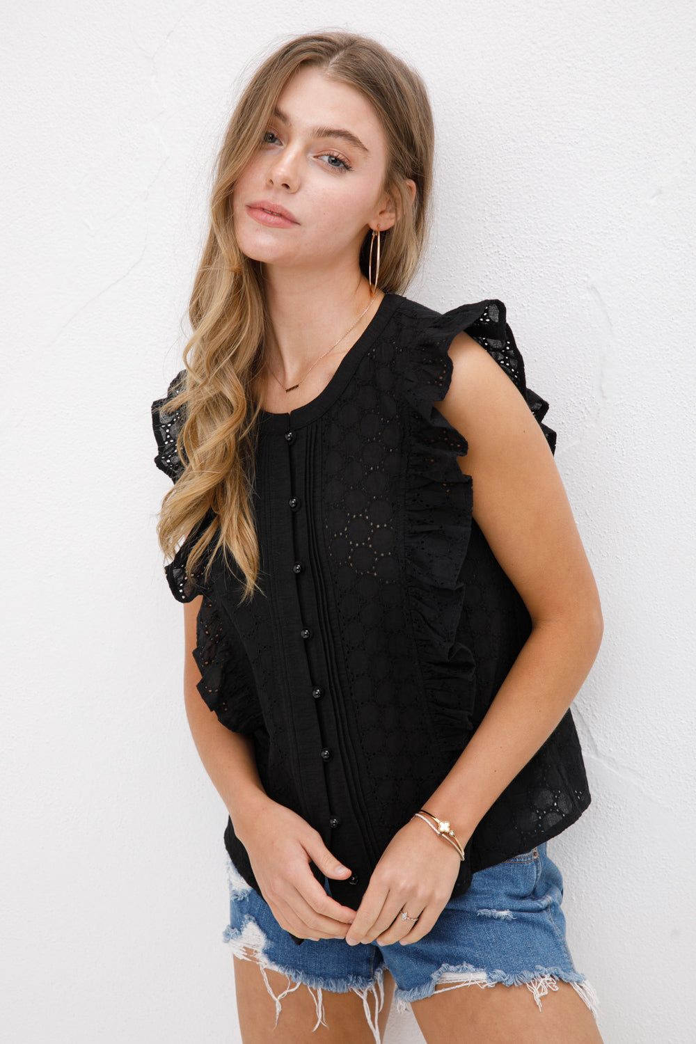 Eyelet Top