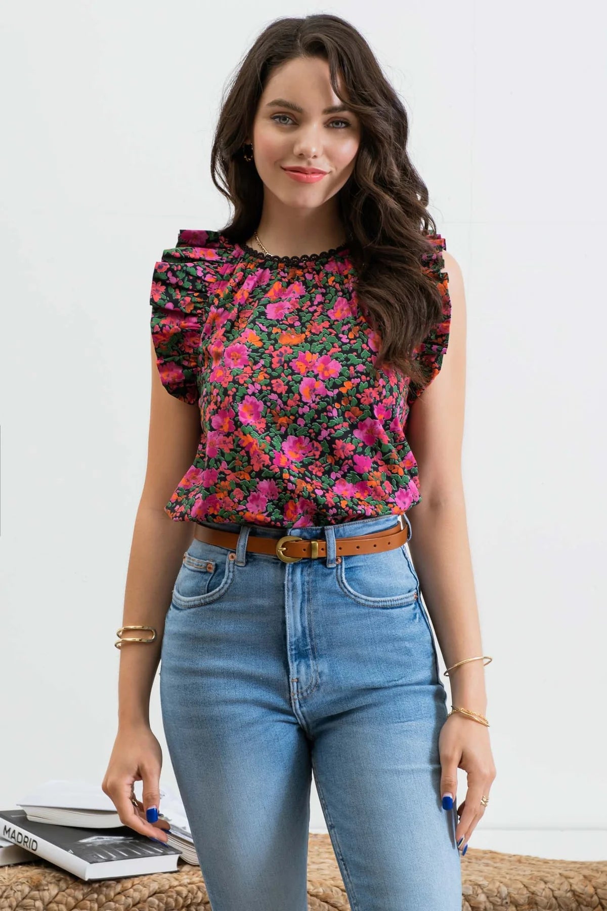 Floral Woven Top