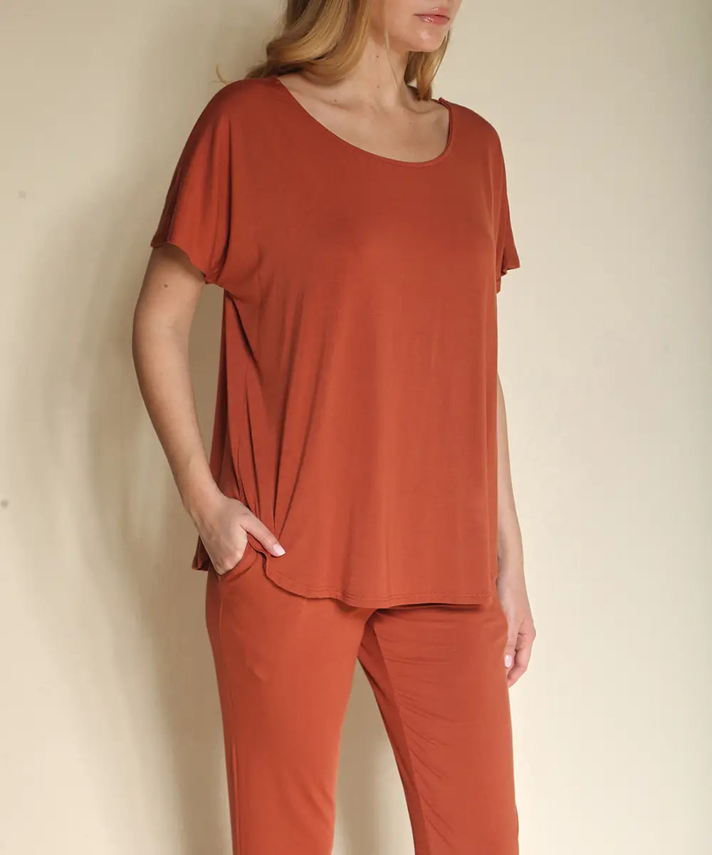 Curvy Bamboo Dolman Tee