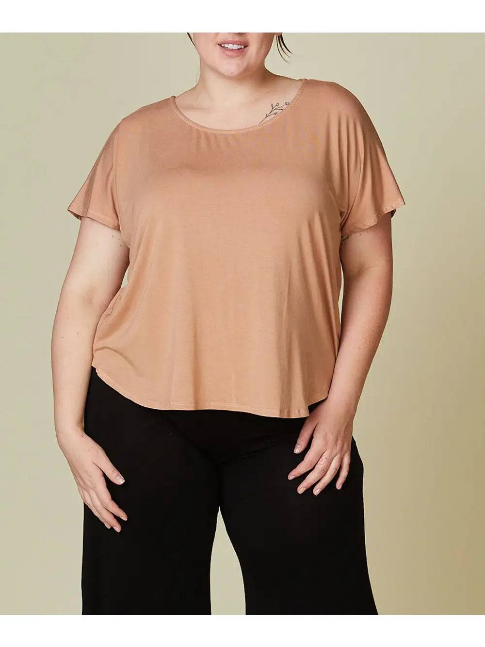 Curvy Bamboo Dolman Tee