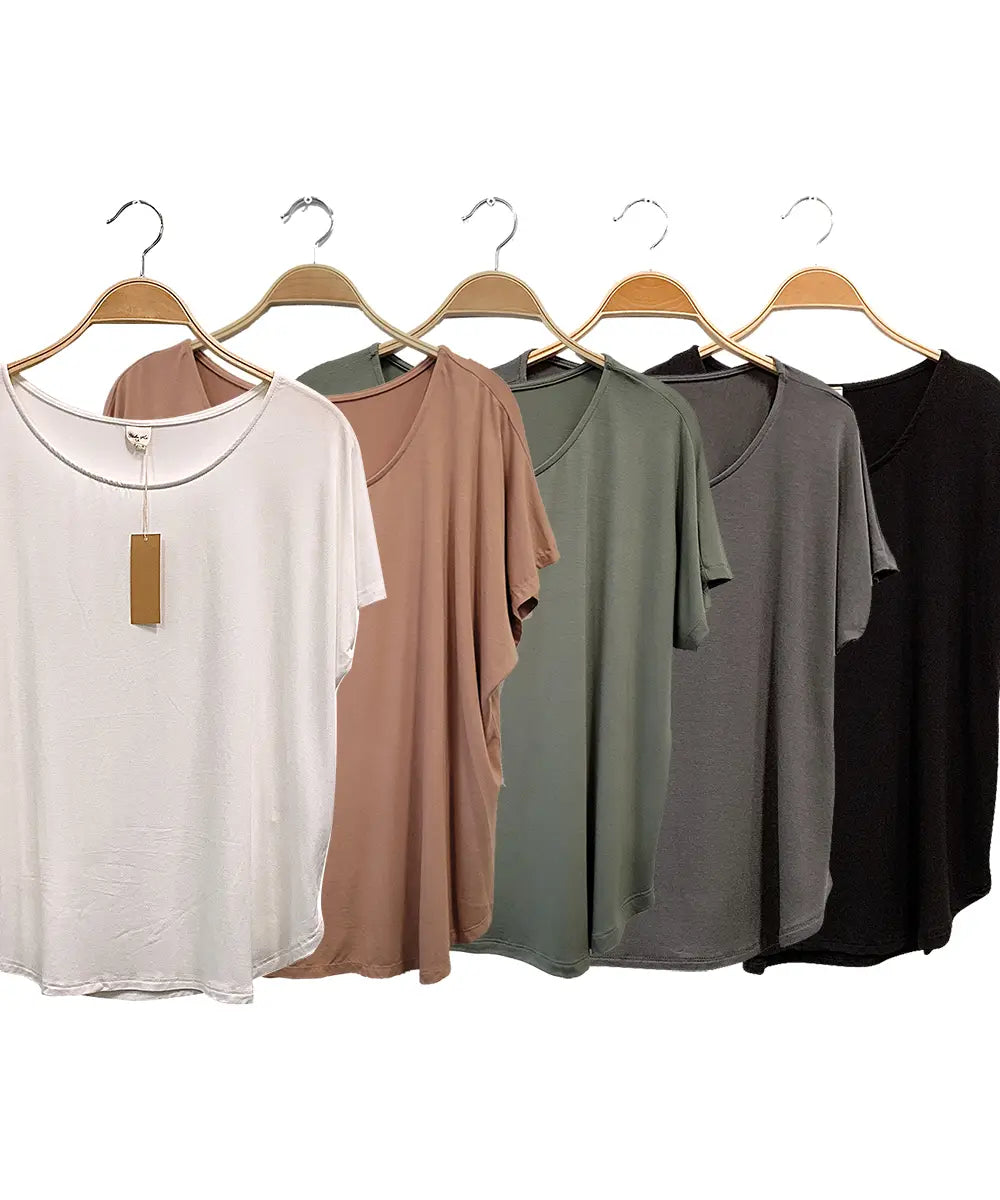 Curvy Bamboo Dolman Tee