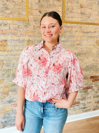 Carrie Balloon Sleeve Top