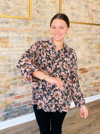 Sky Collared Button Down