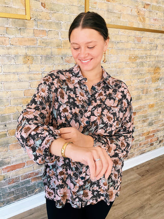 Sky Collared Button Down