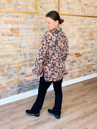 Sky Collared Button Down