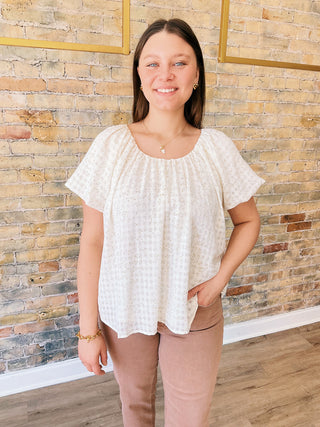 Ellie Bubble Sleeve Top