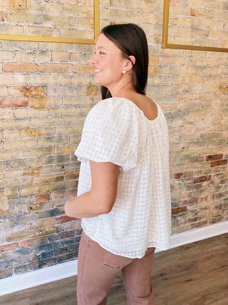Ellie Bubble Sleeve Top