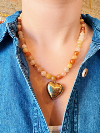 Neutral Heart Necklace