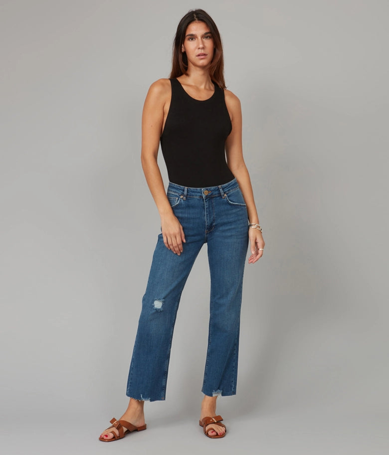 Denver High Rise Straight Jeans