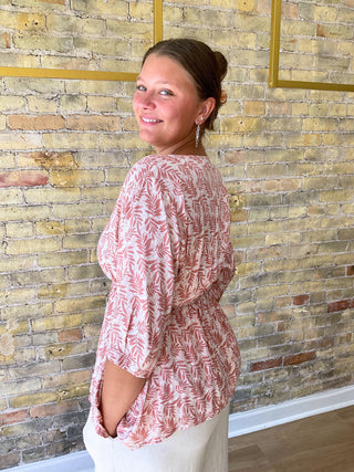 Side Tie Straps Blouse