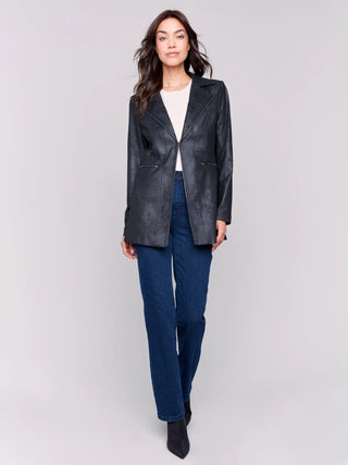 Penelope Faux Leather Jacket