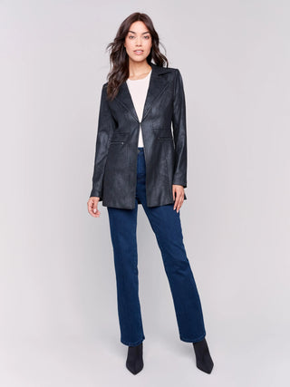 Penelope Faux Leather Jacket