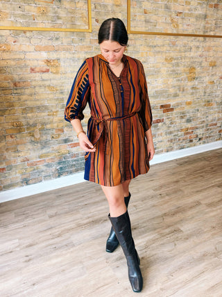 Sarah Button Mini Dress