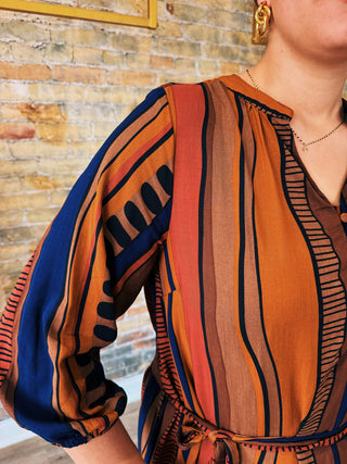 Sarah Button Mini Dress