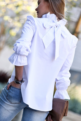 Ruffle Neck Blouse