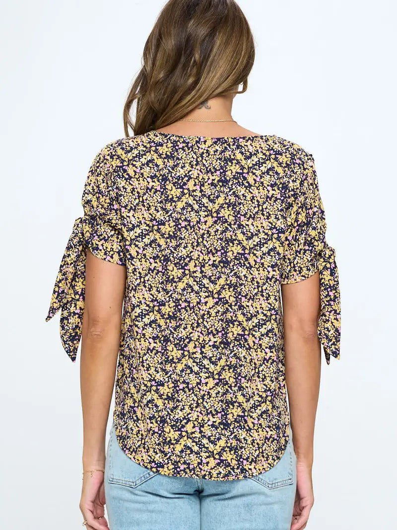 Ditsy Woven Top