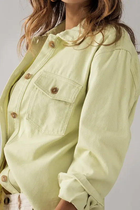 Cotton Shirt Jacket