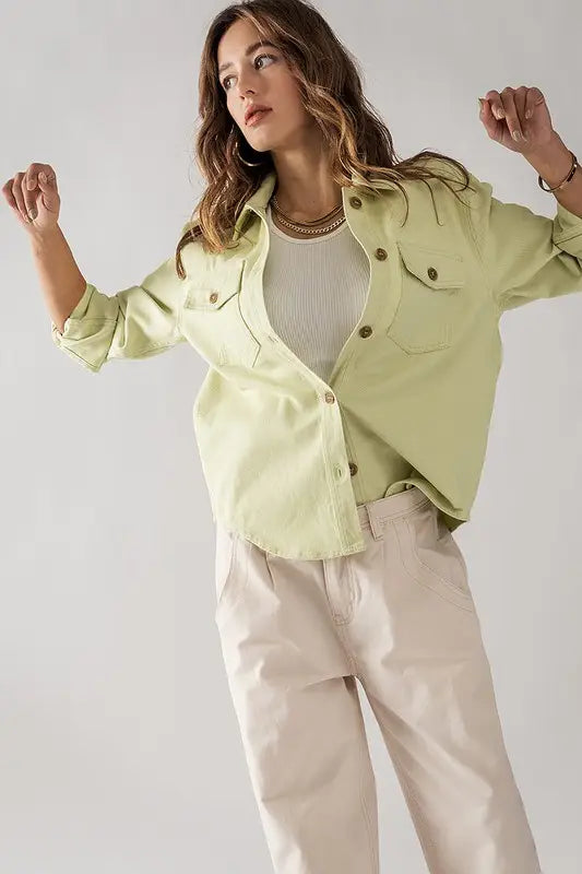 Cotton Shirt Jacket
