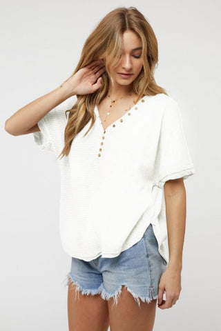 Textured SS Top
