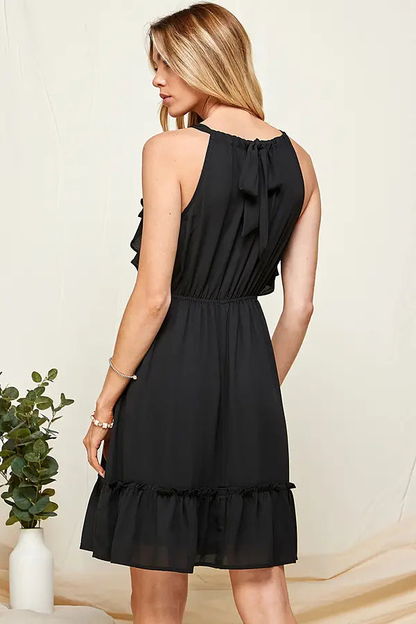Halter Neck Midi Dress