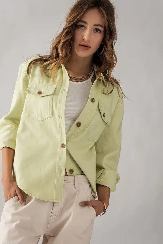 Cotton Shirt Jacket