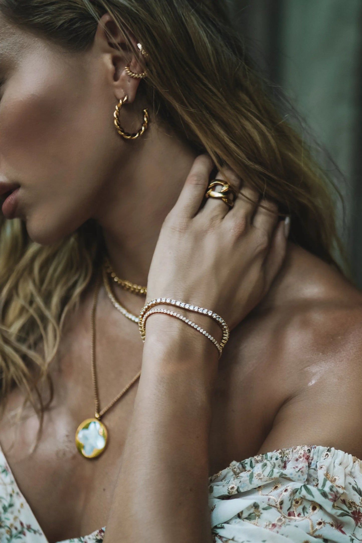 Chloe tennis bracelet