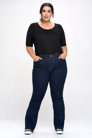 Curvy HR Bootcut Jeans