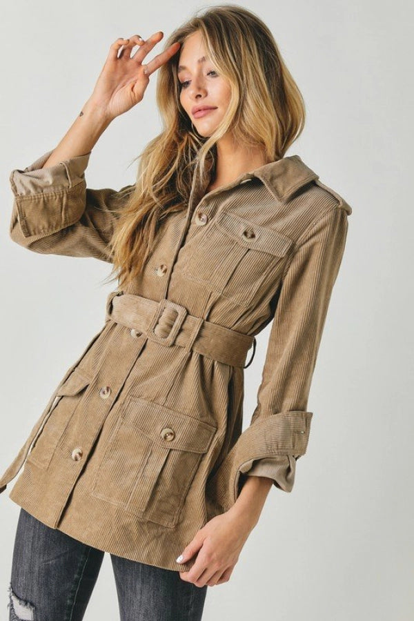 Corduroy Cargo Jacket