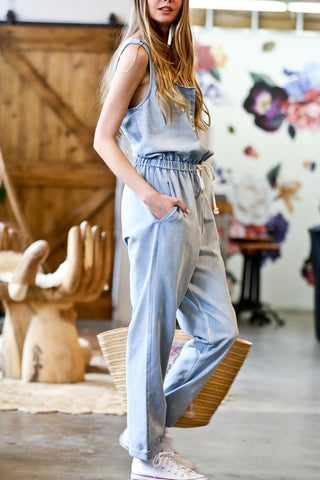Denim Romper