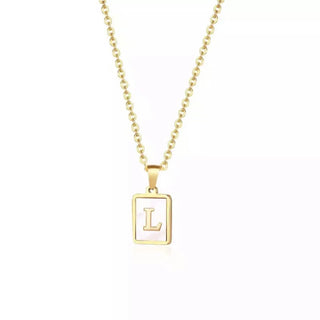 Pearl Initials Necklace