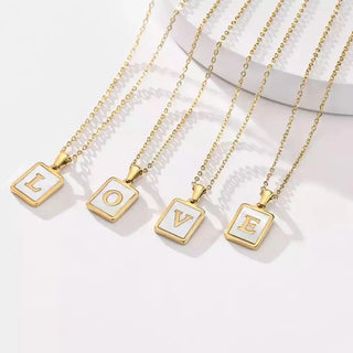 Pearl Initials Necklace