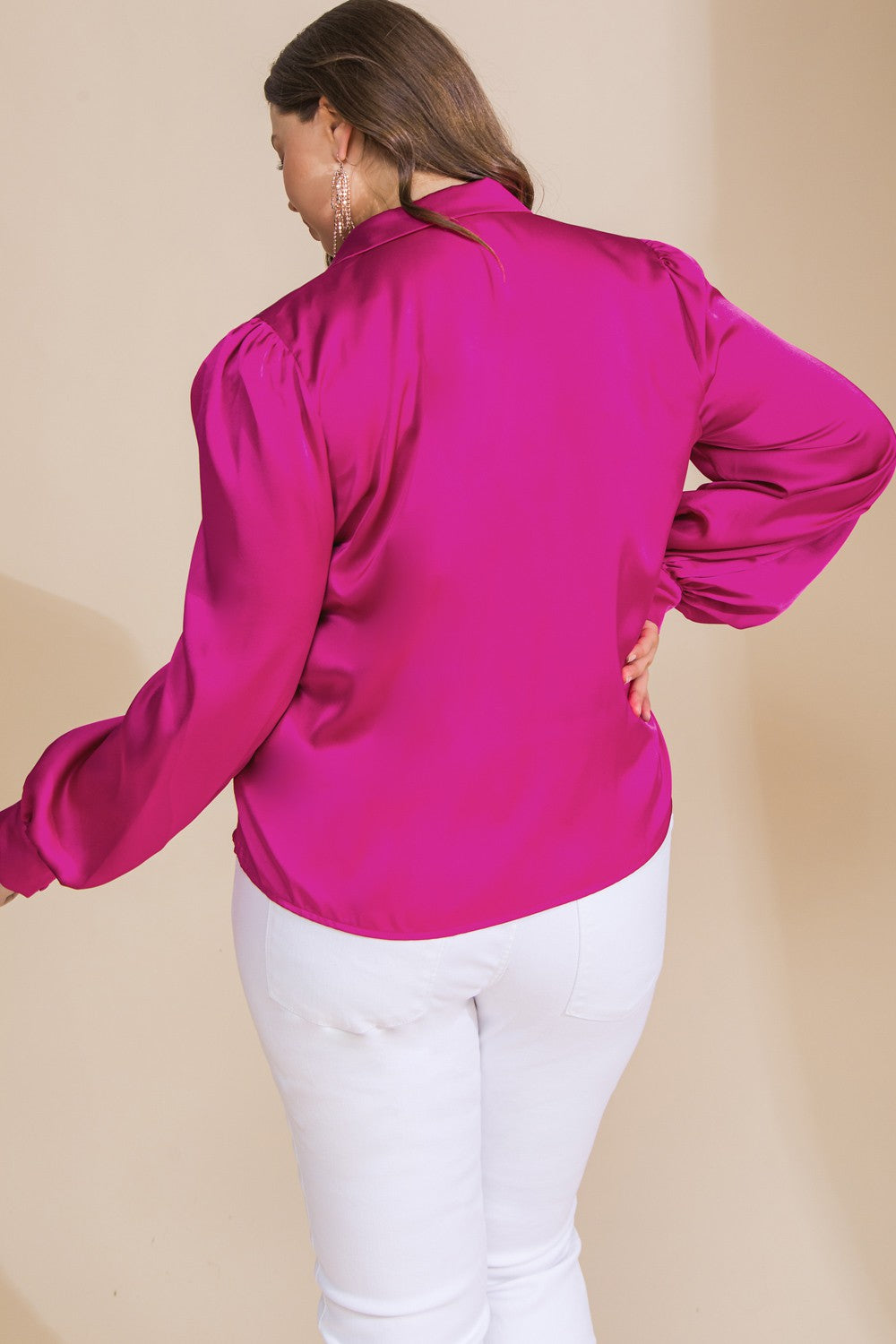 Solid Satin Top