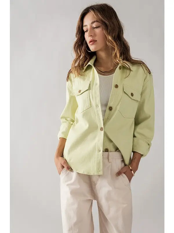 Cotton Shirt Jacket
