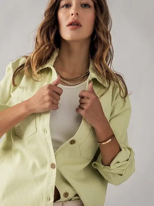 Cotton Shirt Jacket